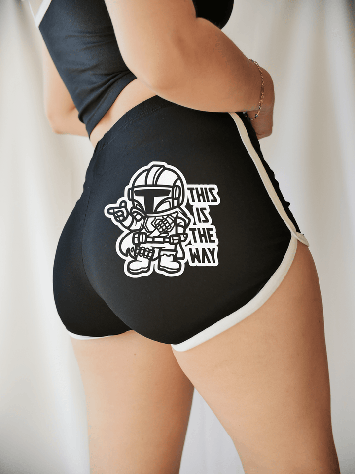 PixelThat Dolphin Shorts Black / S This Is The Way Dolphin Shorts