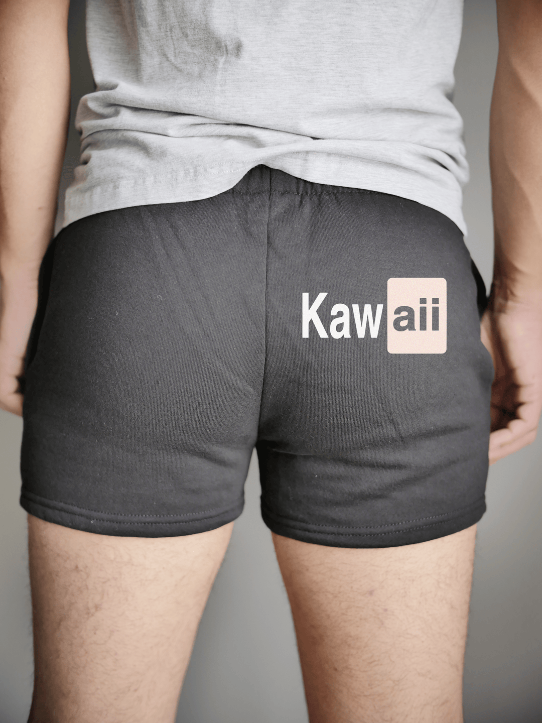 PixelThat Punderwear Shorts Black / S / Back Kawaii Men's Gym Shorts
