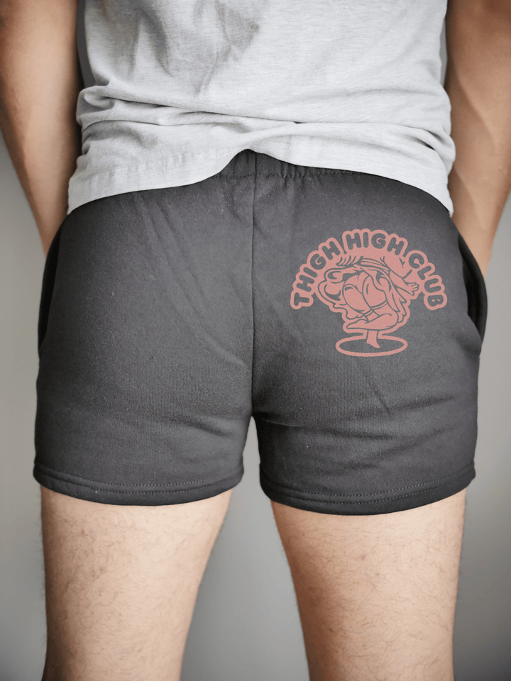 PixelThat Punderwear Shorts Black / S / Back Thigh High Club Men's Gym Shorts