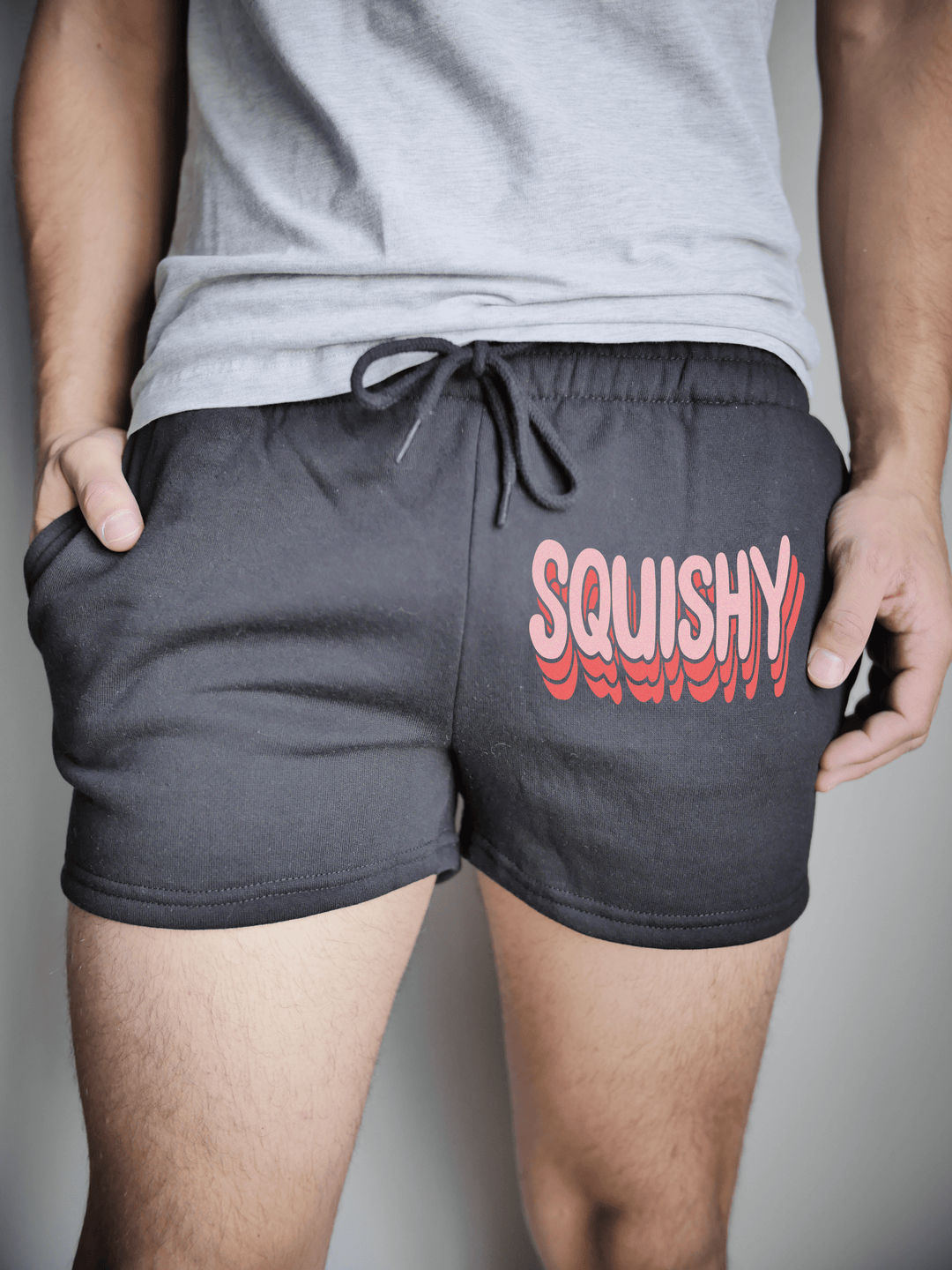 PixelThat Punderwear Shorts Black / S / Front Squishy Men's Gym Shorts