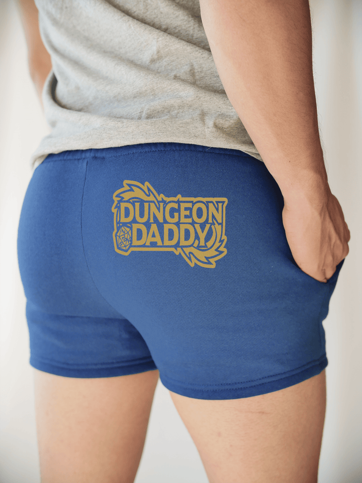 PixelThat Punderwear Shorts Royal Blue / S / Back Dungeon Daddy Gym Shorts