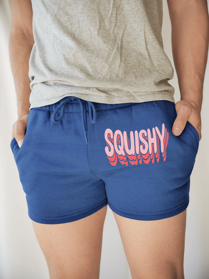 PixelThat Punderwear Shorts Royal Blue / S / Front Squishy Men's Gym Shorts