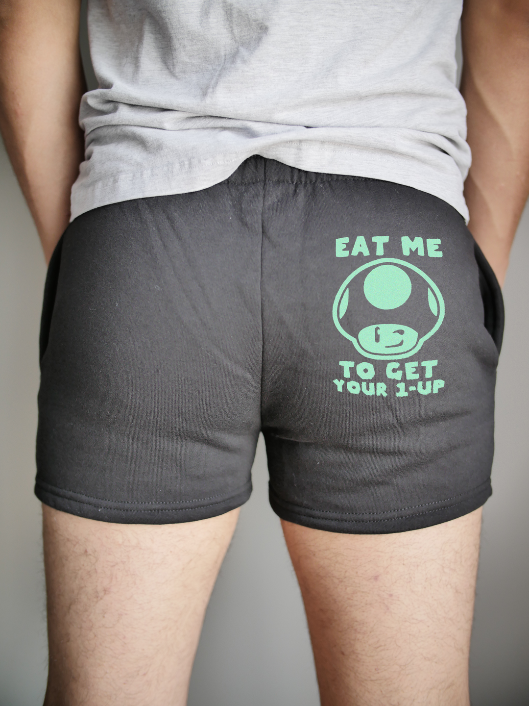 Green Mushroom Men's Gym Shorts