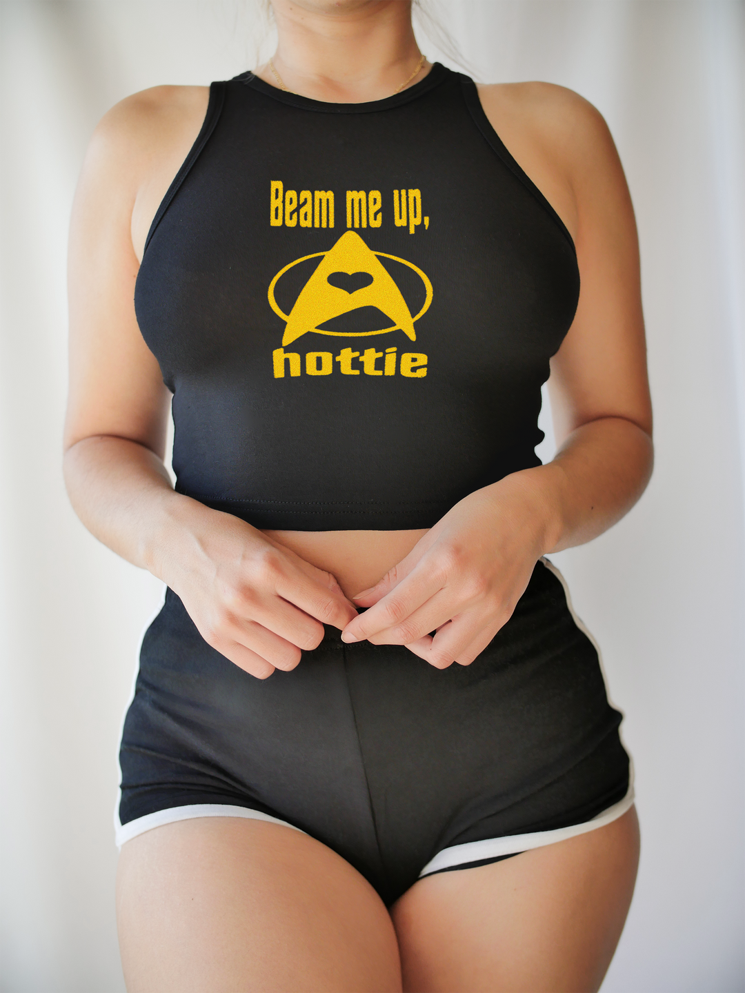 Beam Me Up, Hottie Cropped Tank Top