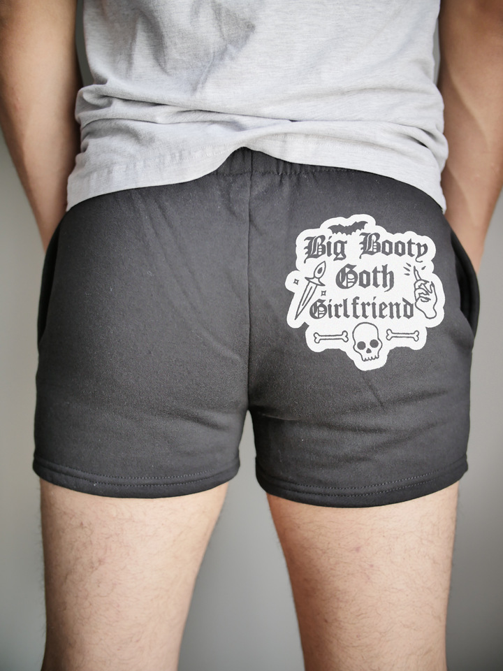 Big Booty Goth Girlfriend Men's Gym Shorts