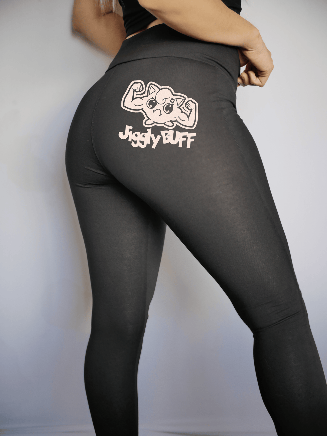 PixelThat Punderwear Yoga Pants Small JigglyBuff Yoga Pants