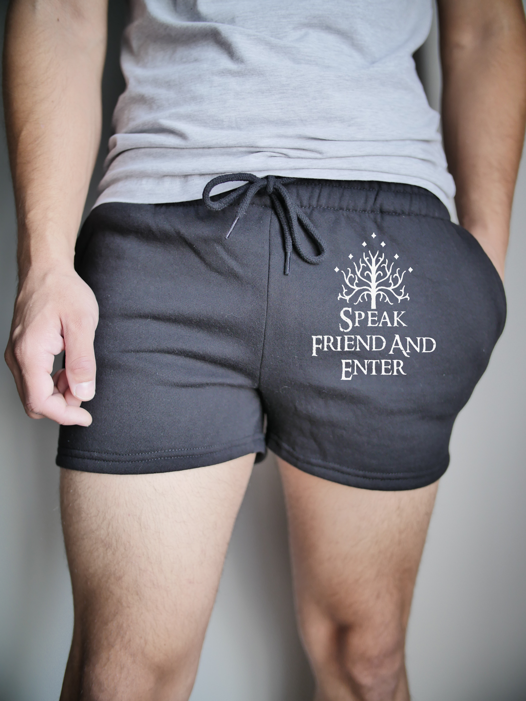 Speak Friend And Enter Men's Gym Shorts