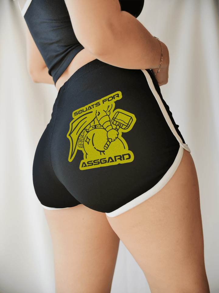 PixelThat Dolphin Shorts Black / S Squats For Assgard Dolphin Shorts
