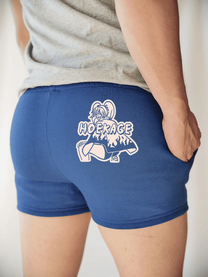 PixelThat Punderwear Shorts Royal Blue / S / Back Hoekage Men's Gym Shorts