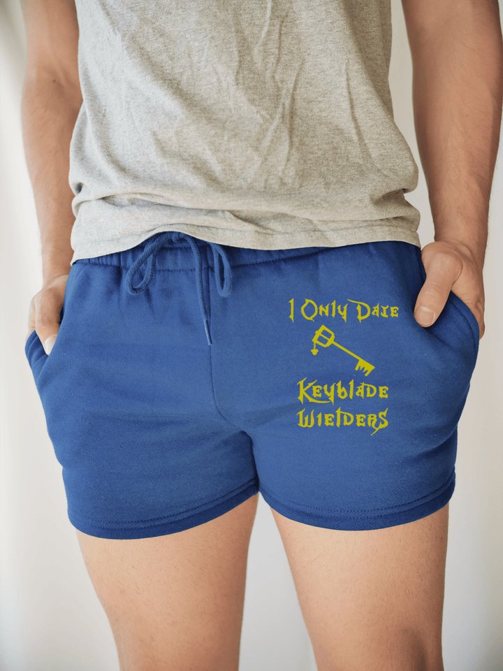 PixelThat Punderwear Shorts Royal Blue / S / Front I Only Date Keyblade Wielders Men's Gym Shorts
