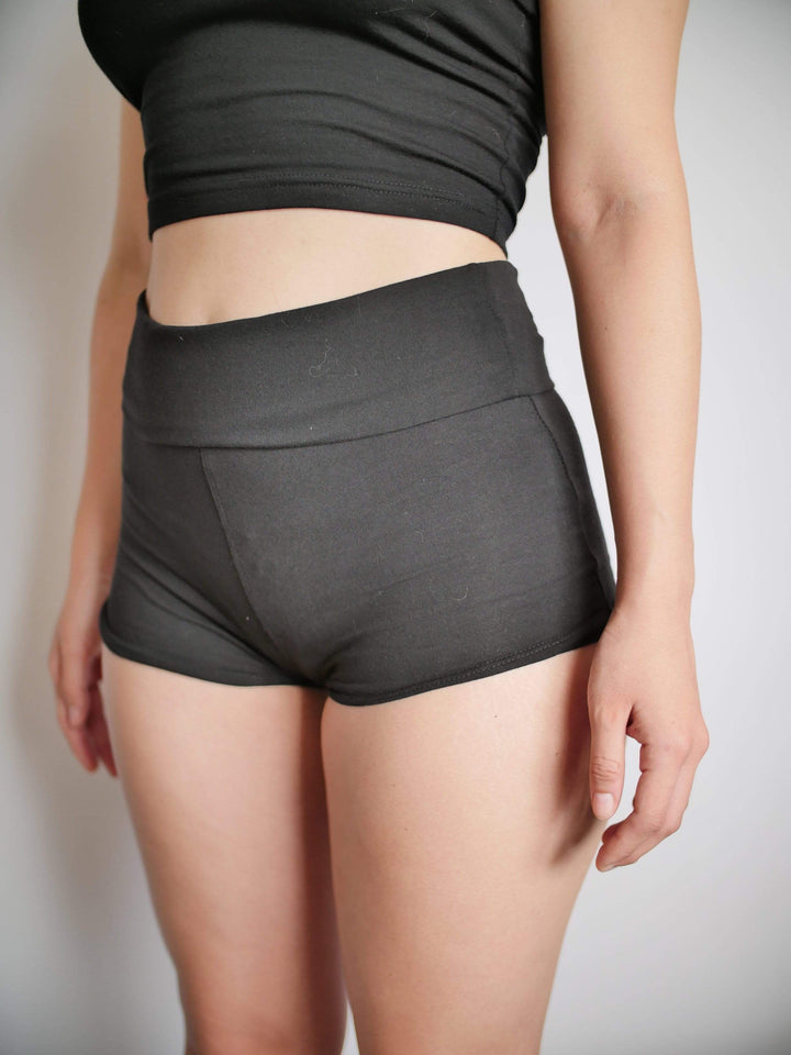 PixelThat Punderwear Yoga Shorts Thiccy Mouse Yoga Shorts/Pants